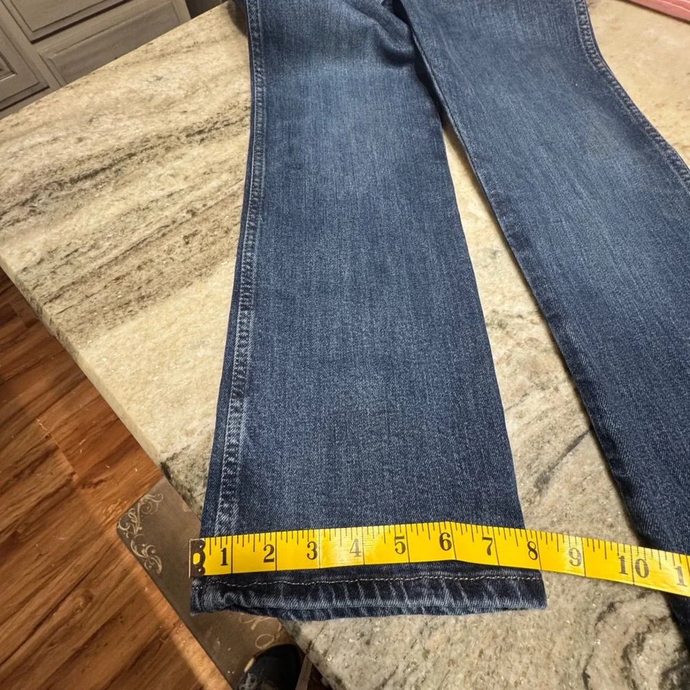 Wrangler Jeans Kids Size 12 Regular Relaxed Boot Blue Denim Western Cowboy Retro